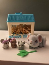 Little Live Pet Mouse Hut and Babies. Tested and Working. Excellent Condition