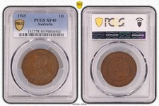 1925 Australian Penny PCGS XF40