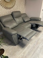 Leather Recliner Sofa; 2-Pack; 3 seater and 2 Seater