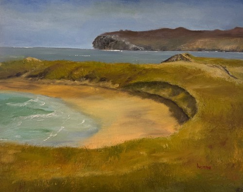 Oil painting beach - |, landscape