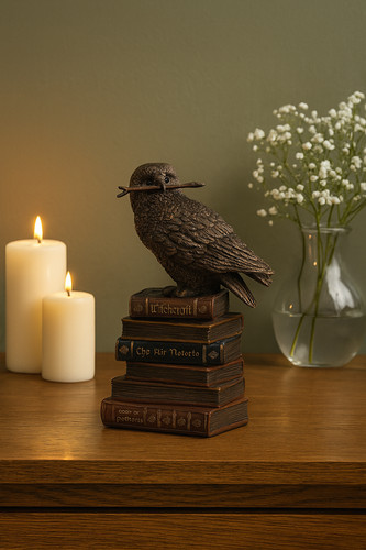 Spellcraft owl book - owl, stack
