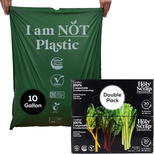 Large compostable drawstring - compostable,