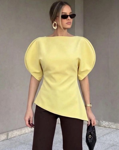 Zara woman fw26 yellow puff - yellow,