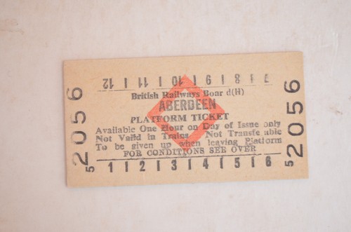 Railway platform ticket - platform, br