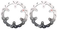 Braking front brake discs wave