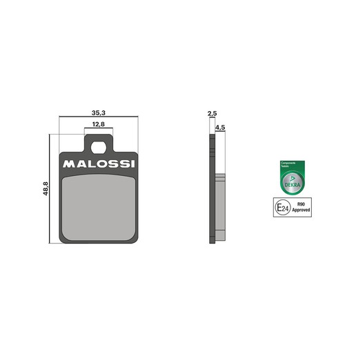 Brake pads malossi for piaggio - brake,
