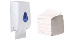 Dispenser & Premium Pure Pulp Bulk Pack Multi Flat 2 Ply Toilet Tissue 9000