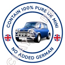 MINI COOPER CLUBMAN BMW BRITISH CLASSIC CAR car sticker camper van Motorcycle