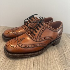 Tecnic Leather  Tan Brogue Shoes Made In England Size UK7￼
