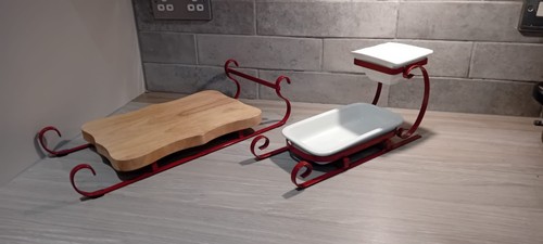 Vintage santa sleigh sled - vintage, santa's