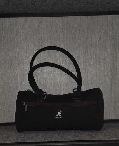 Kangol black barrel - black, barrel-shaped