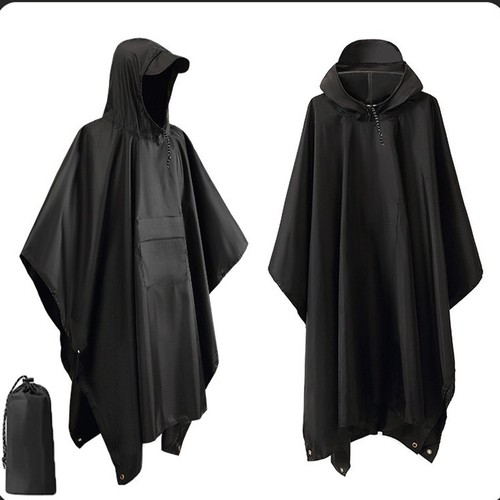 Waterproof rain poncho - 3, in