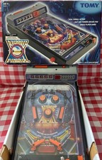 Atomic Pinball Game TOMY Vintage 1979 Black Version 7054 Working & Boxed - Age 5