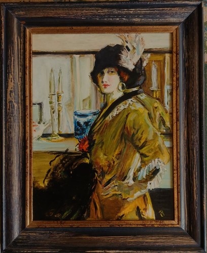 Framed oil painting - ,, title