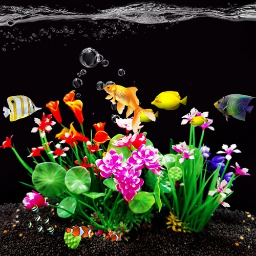 Aquarium artificial lotus - aquarium,