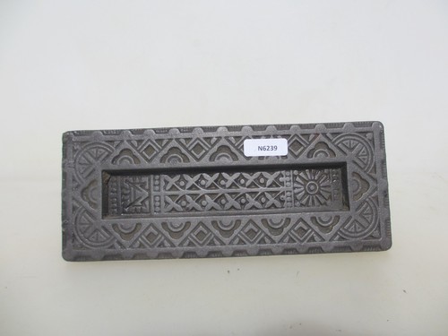 Victorian iron letterbox - iron,