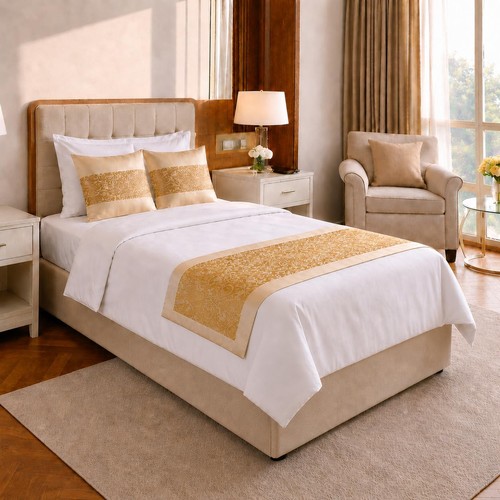 Jacquard bed runner - jacquard, with