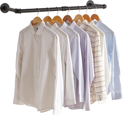 Wall mounted clothes rail - mounted,