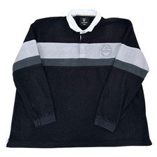 Vintage Guinness Fleece Jumper Rugby Polo Shirt Colorblock Sweater Mens 4XL