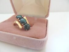 14kt yellow gold jade ring