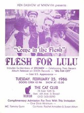 Flesh For Lulu 1986 Cat Club