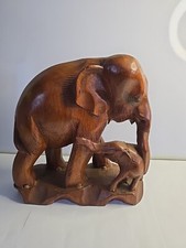 Hand Carved Wooden Elephant