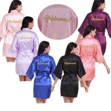 Satin Kimono Robe Wedding