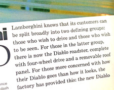 LAMBORGHINI DIABLO SV - COLLECTIBLE ORIGINAL CLASSIC CAR ROAD TEST REVIEW