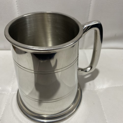 Vintage pewter small tankard - pewter,