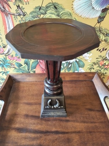 Antique mahogany pedestal - antique,