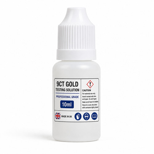 9ct gold testing solution - gold, 10ml