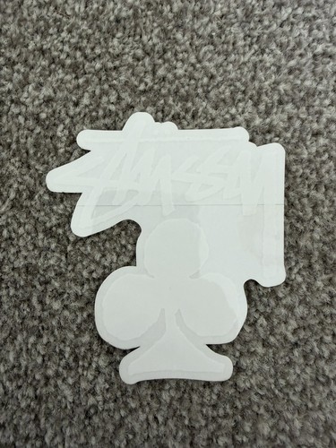 Stussy clubs sticker white - white,