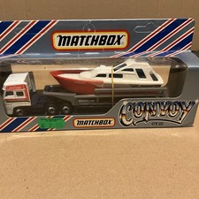 Matchbox Convoy Daf Launch Transporter Lakeside Shark CY-22 Boxed Boat