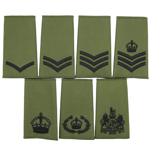 British army olive - olive, rank