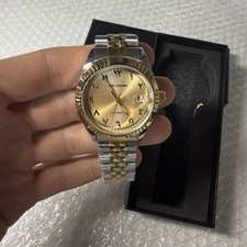 Luxury steel watch with Arabic