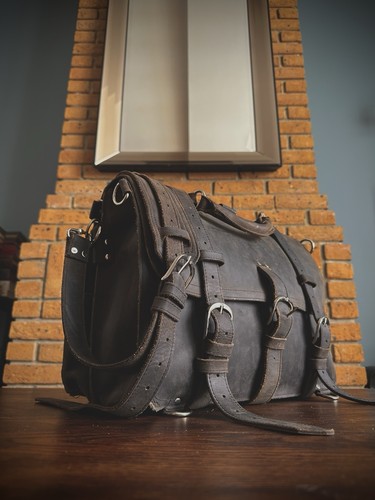 Saddle backpack briefcase - backpack,