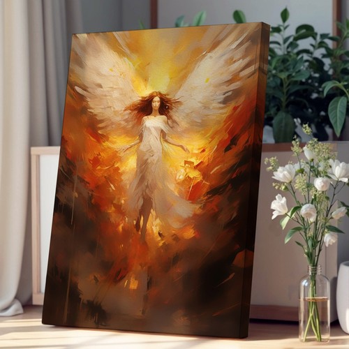 Angel abstract canvas - canvas, art