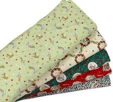 Peter Rabbit Cotton Fabric Beatrix Potter 'Christmas Orchard' for Patchwork