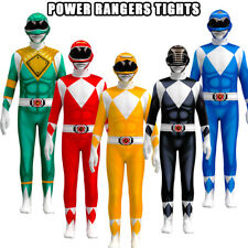 Jumpsuits For Power Rangers Kids Boys Costume Mighty Morphin Fancy Dress*Outfits