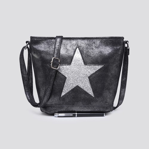 Women glitter metallic - metallic, star