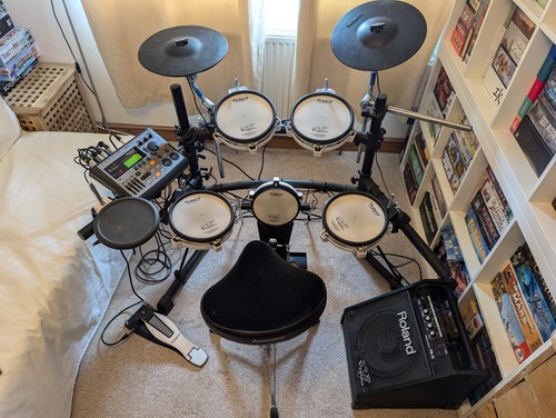 Roland drum kit inc - drum, kit,