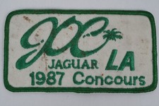 Vintage Jaguar Owner's Club 1987 Concours Jacket Patch Los Angelas CA