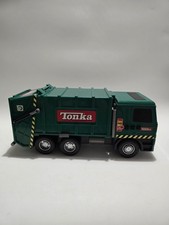 Tonka FunRise Green Garbage Truck Recycling Bin Lorry Vintage Collectible Toy 