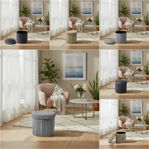 Round ribbed storage box - round,