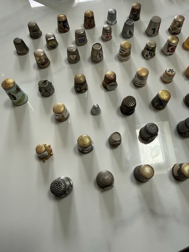 Pewter thimbles job - pewter,