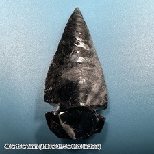 Obsidian Black Arrowhead