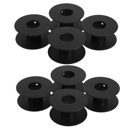 8pcs black plastic - black, cable
