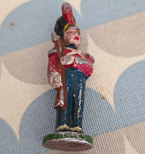 Hand painted lead toy - painted,