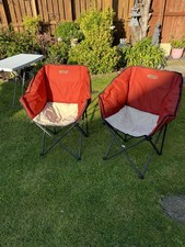 Foldaway Red Camper Chairs