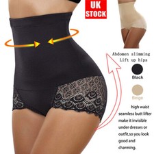 Lady High Waist Body Shaper Slimming Tummy Control Shapewear Pants Underwear UK